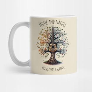 Acoustic Guitar Tree of Life |Gift for Guitar Player | Nature Guitarist | Motivational quotes Mug